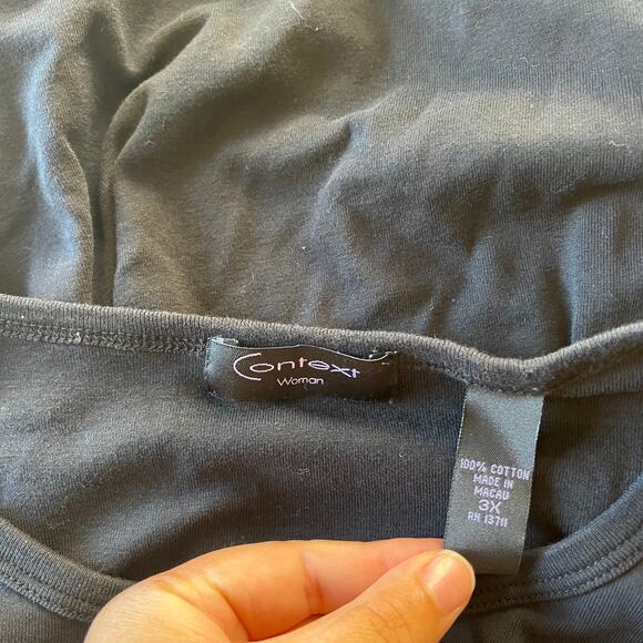 Y2K 2000s Black Sequin Heart Baby Tee Plus Size 3X Punk Grunge Skater - Picture 5 of 6